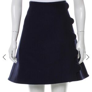 Elegant Navy Blue Women's Skirt